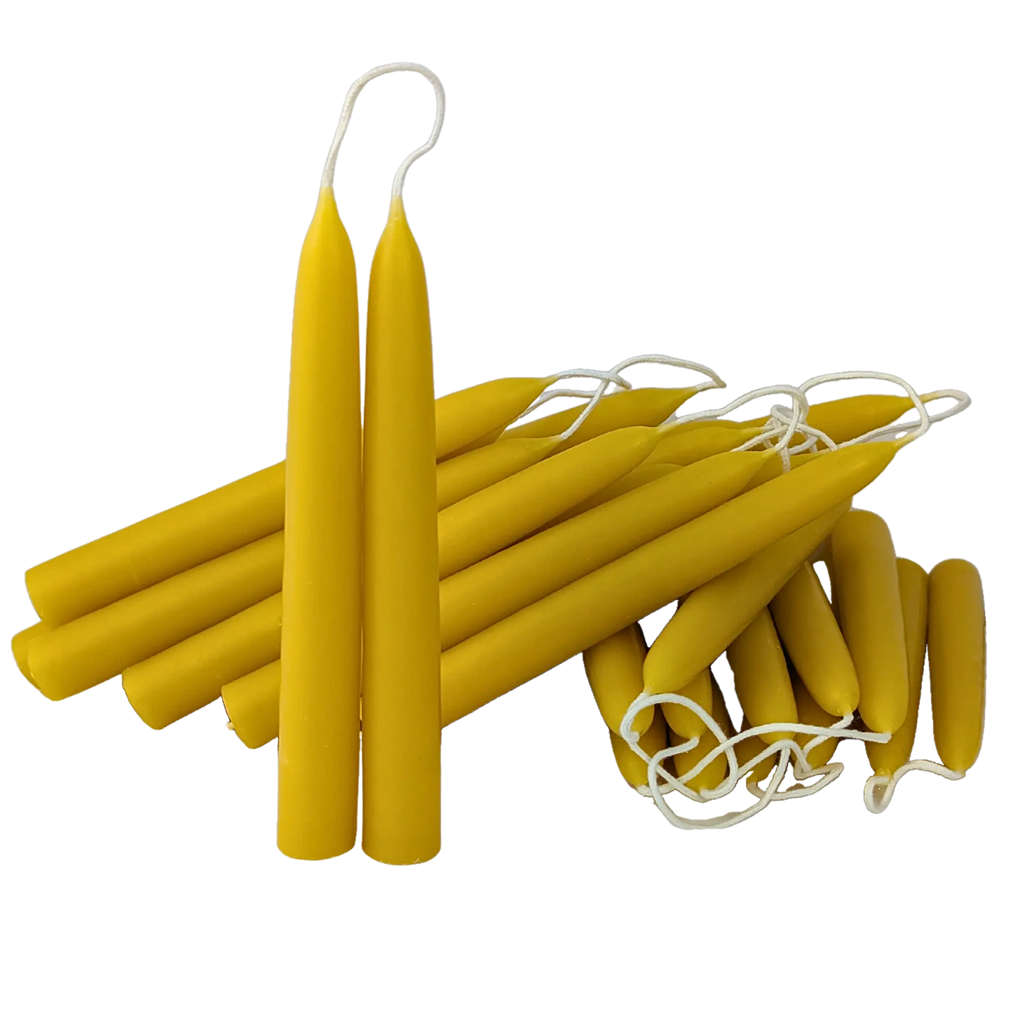 Handmade Eco-Friendly Beeswax Taper Candles for Sustainable Home Decor