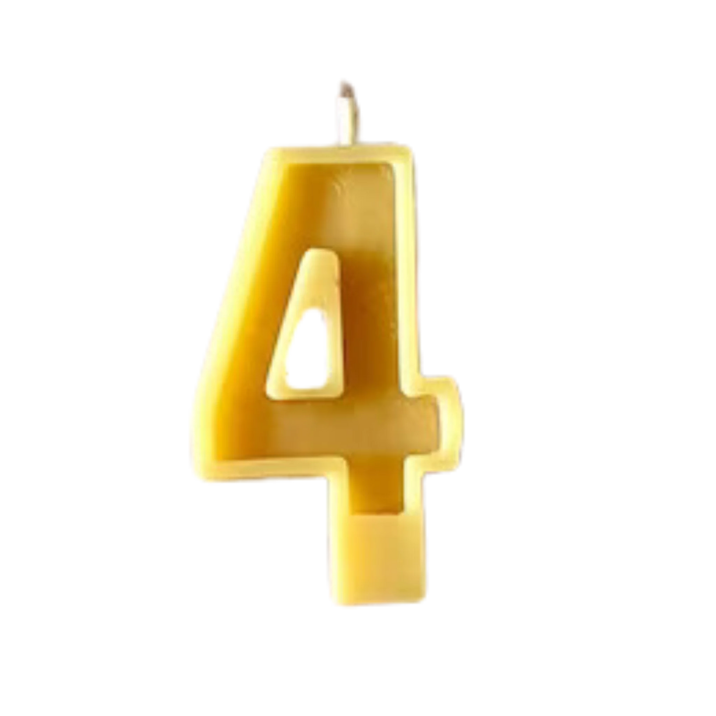 Handmade Beeswax Birthday Numbers, a Soy-Free Celebration Alternative