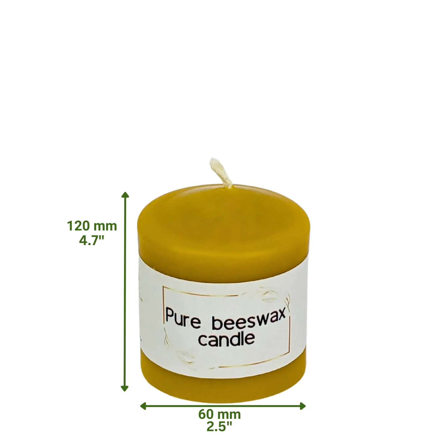 Eco-Friendly Beeswax Candle Trio, Handmade in the UK, Ideal for Prayer and Reflection.
