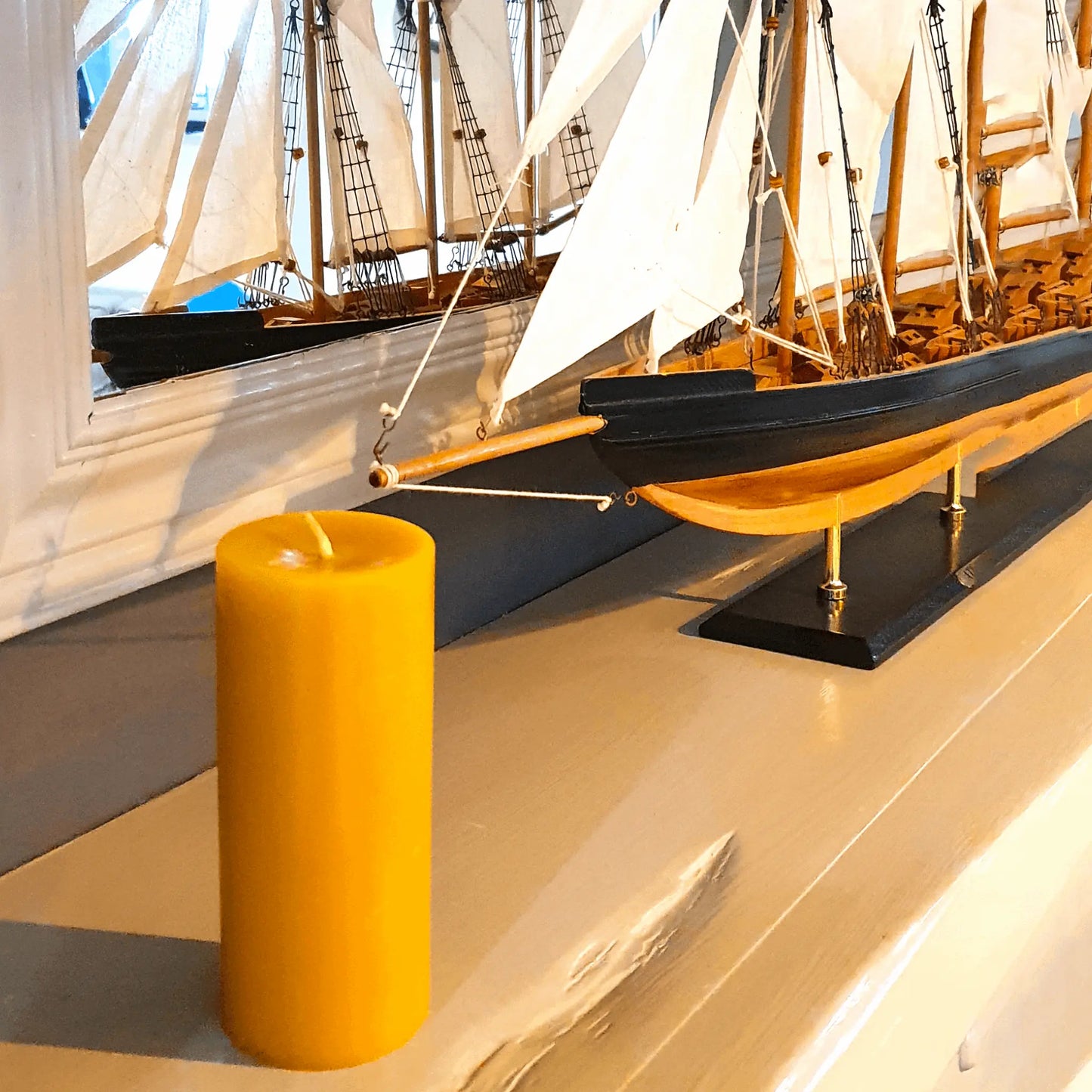 Sustainable British Beeswax Hand Poured Pillar Candles