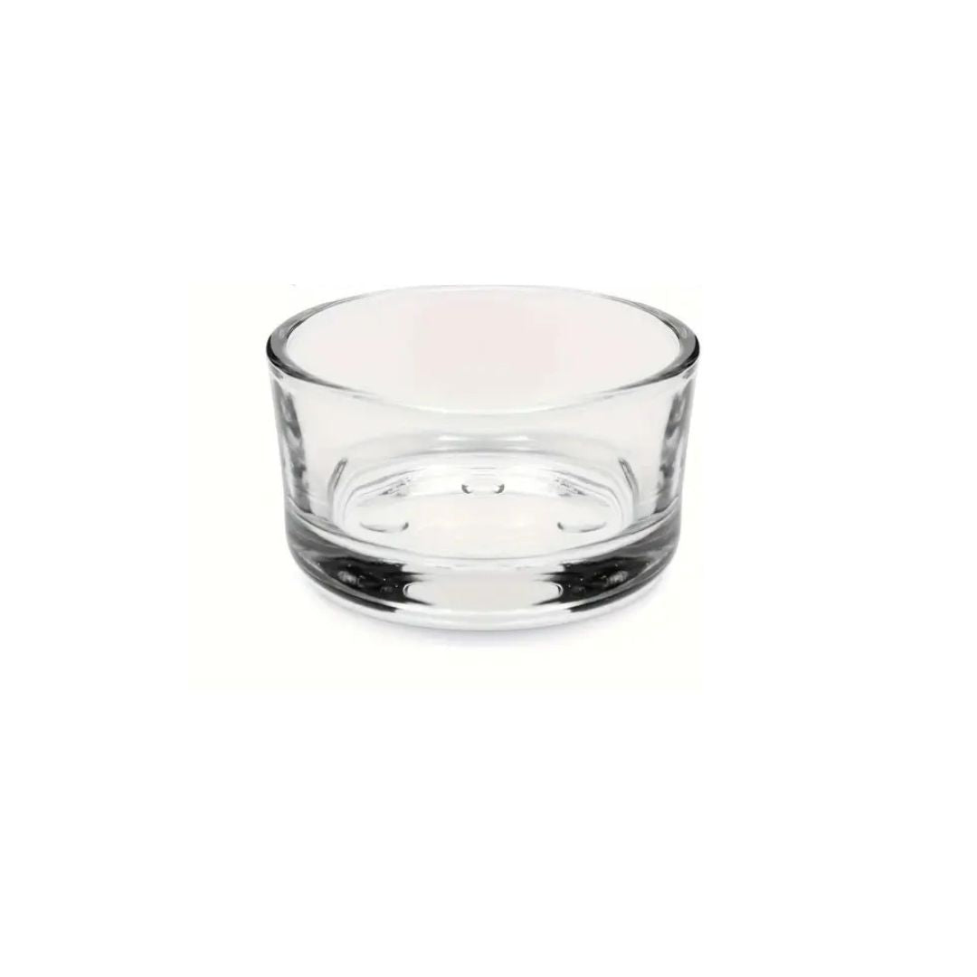 Elegant Clear Glass Tea Light Candle Holder