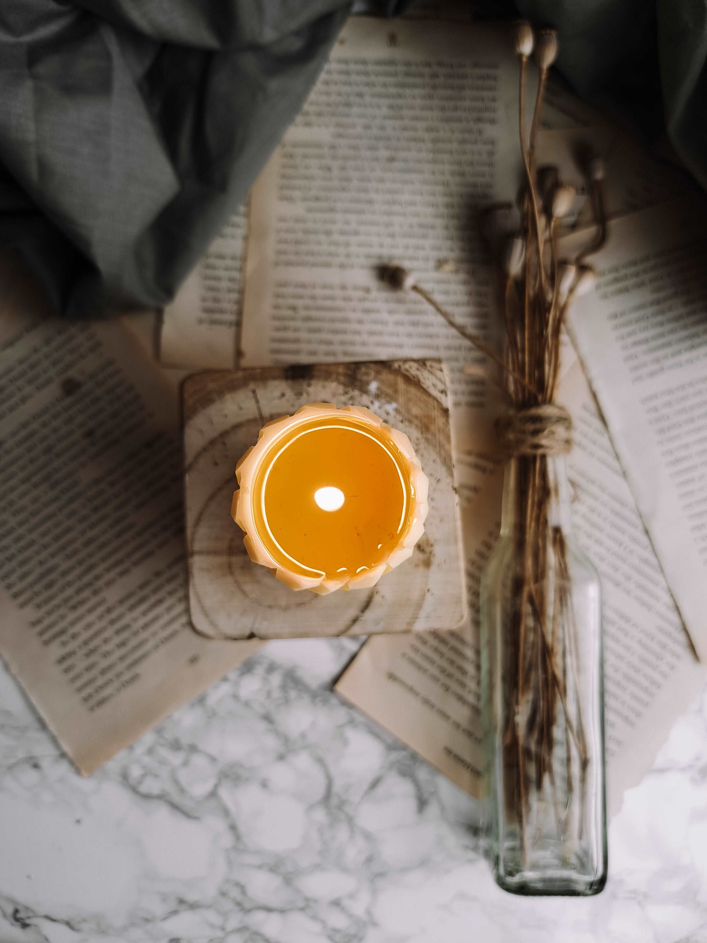 Honeycomb Solid Pure Beeswax Candle, Honey Bee, bee hive candles, Decorative Candles, autumn decor