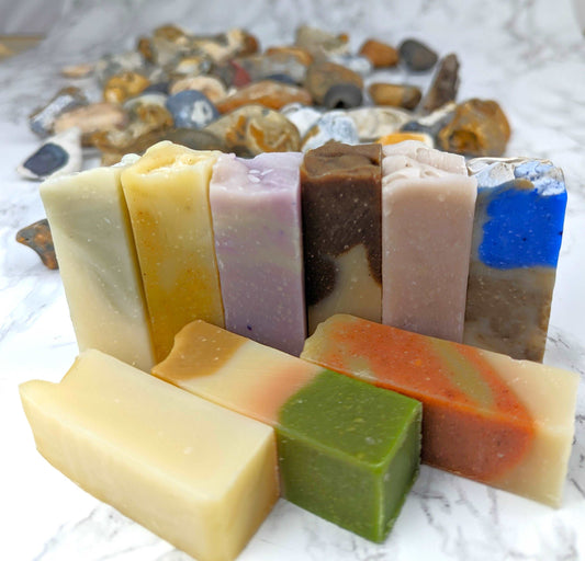 Organic Soap Sample Box - Set of 9 | Handmade, Vegan, Zero Waste | Letterbox Gift
