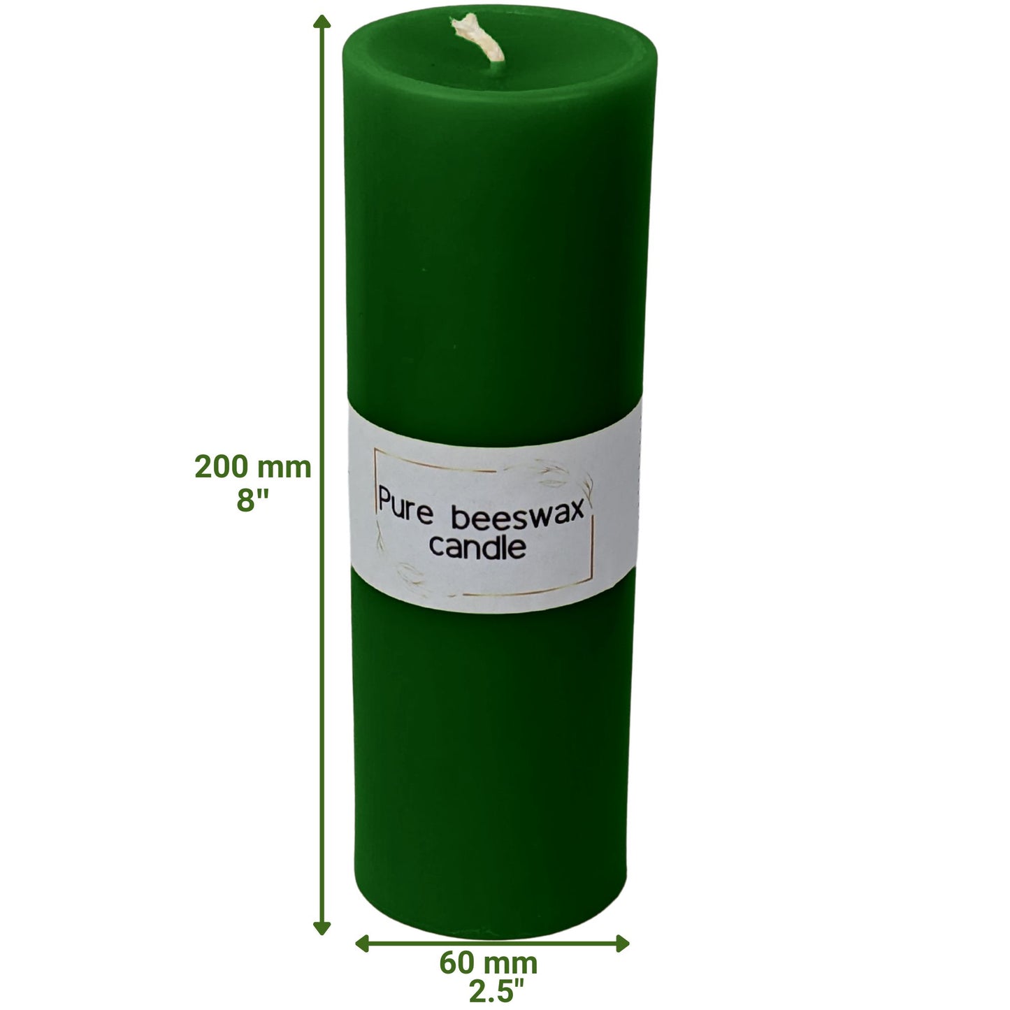 Pure Beeswax Pillar Candles