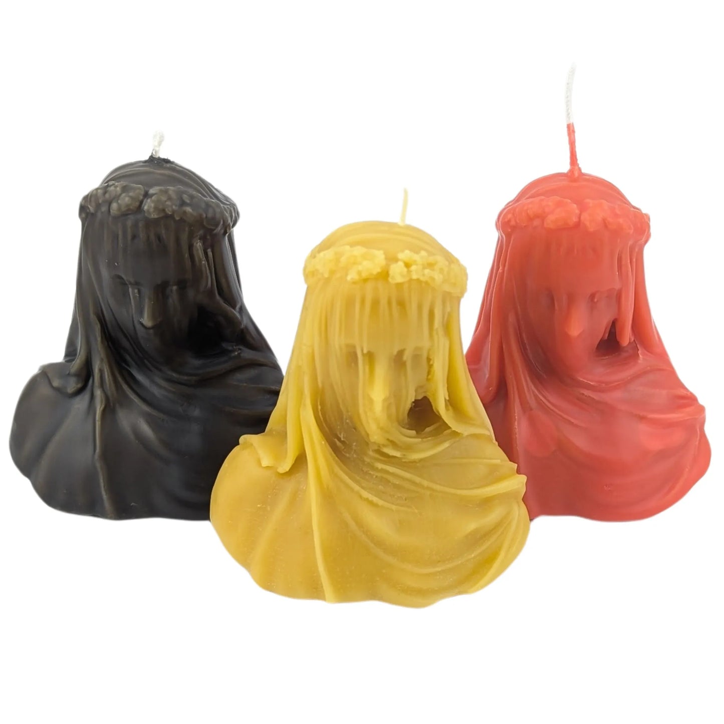 Veiled Lady Beeswax Candle