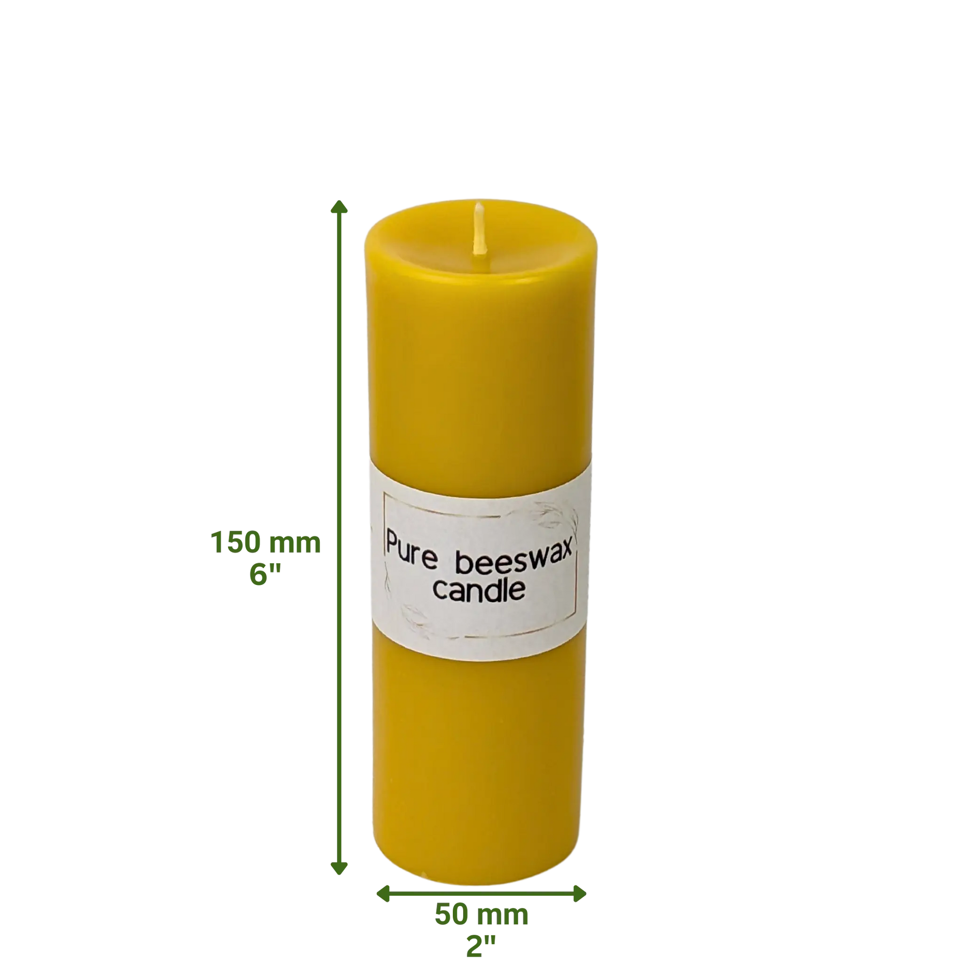 Beeswax candles, pillar candle, 100% Pure bees wax, UK handmade