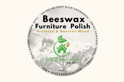 Natural Beeswax Furniture Polish - Food-Safe, Child-Safe & Eco-Friendly Wood Conditioner