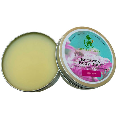 Deeply nourishing hand and body balm for cracked heels and dry elbows, organic plant-based oils.