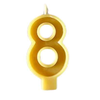 Zero Waste Celebrations with Beeswax Number Candles for All Ages