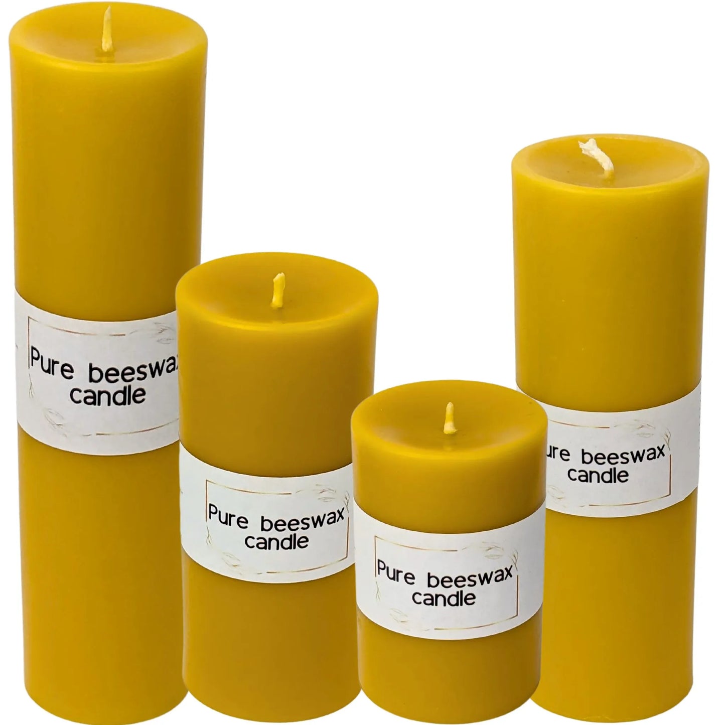 pure beeswax candle, bee candles , yellow candle, natural candles pillar candles