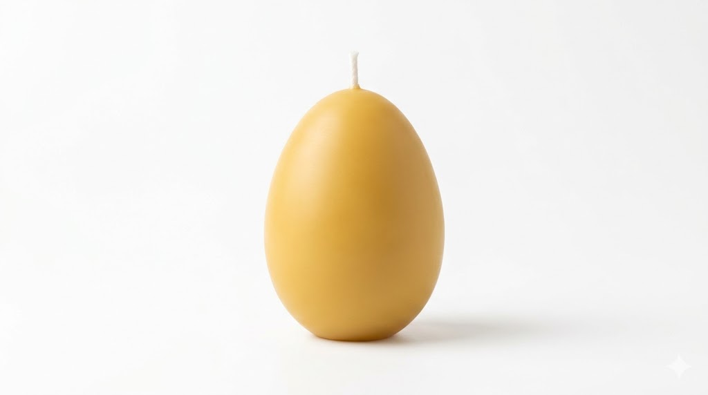 Pure Beeswax Easter Egg Candle