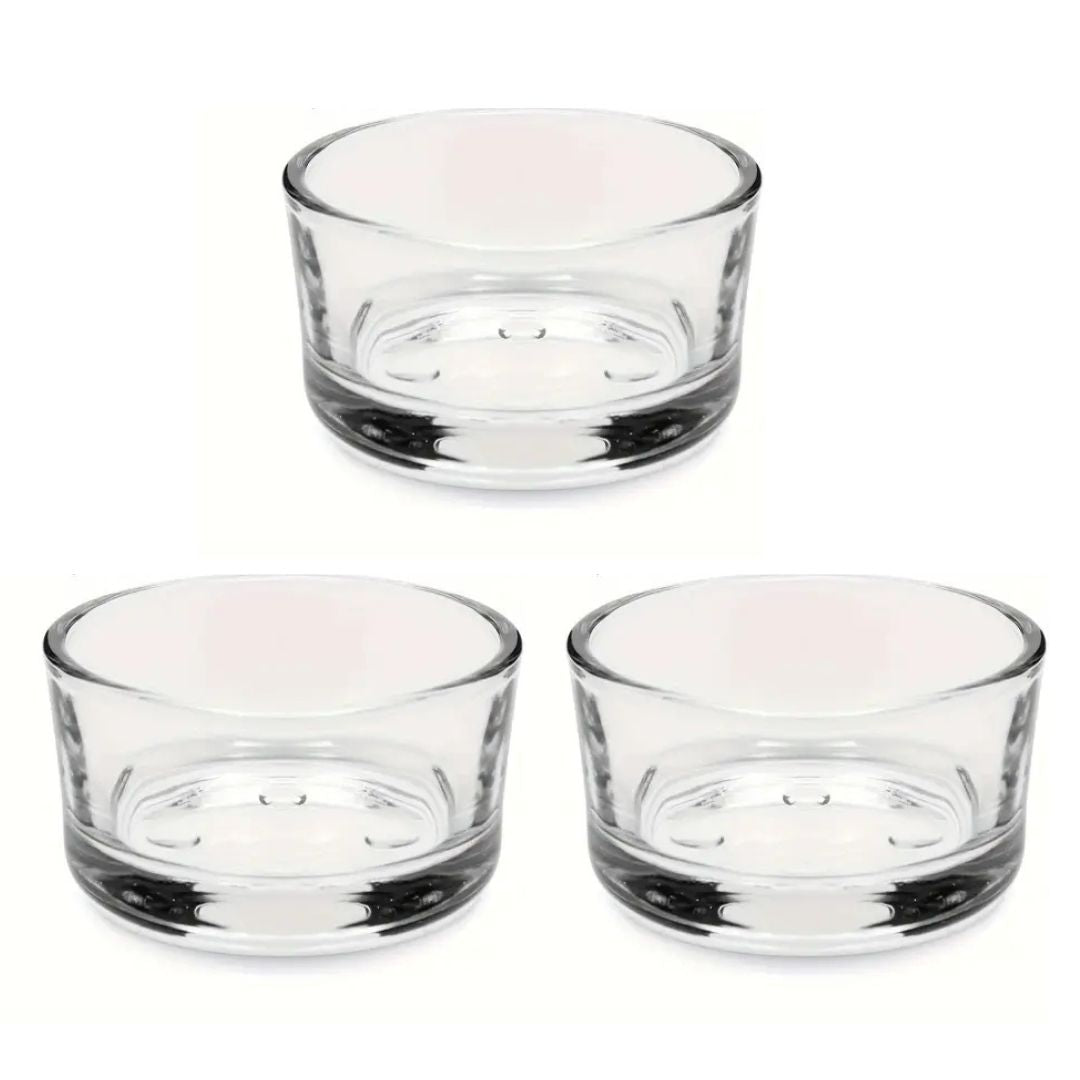 Elegant Clear Glass Tea Light Candle Holder