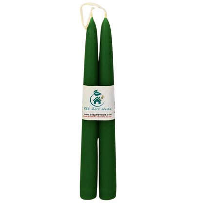 Hand-Dipped Beeswax Taper Candles - Pair (2 Candles)