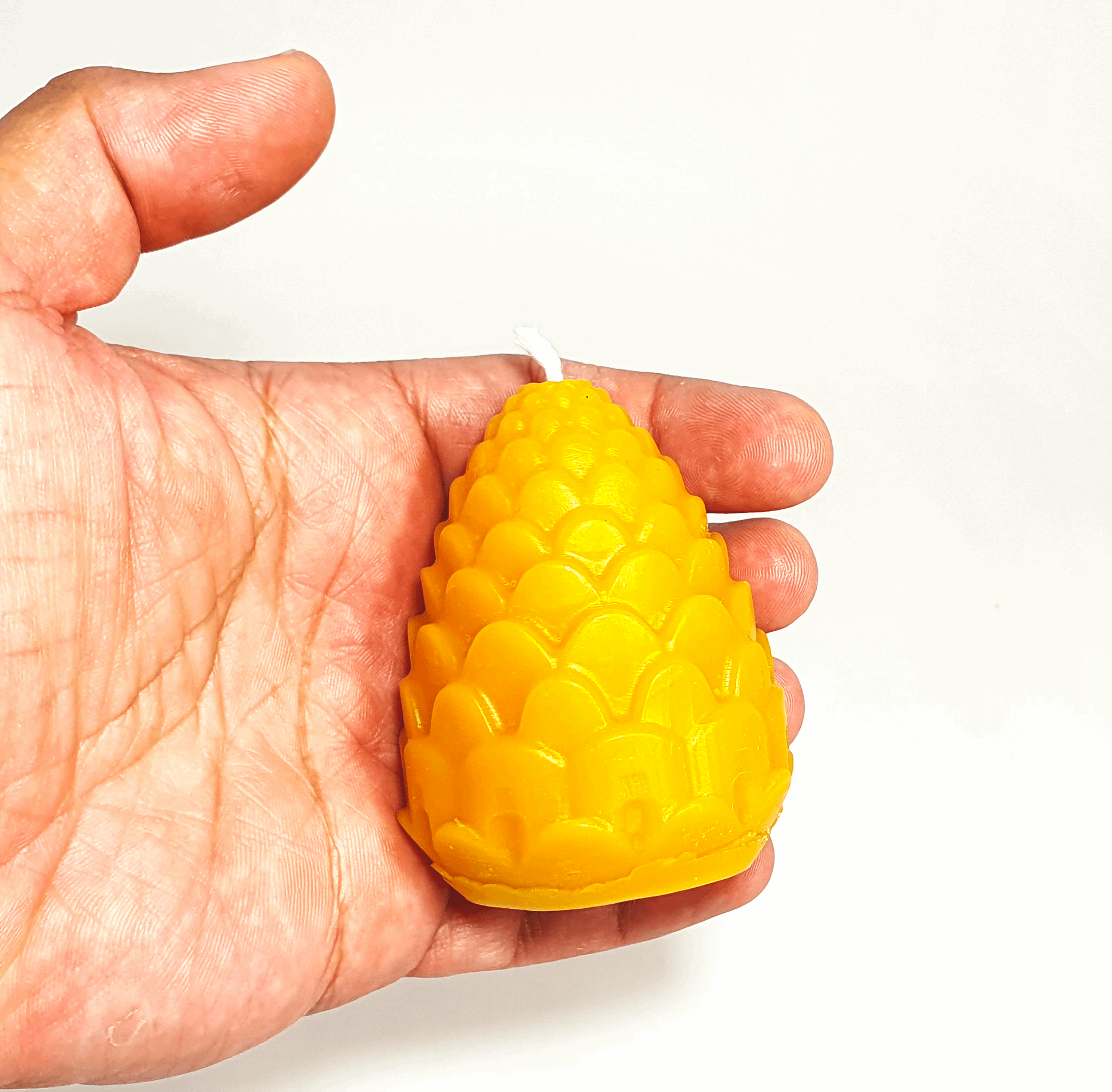 Beeswax candle, pine cone shape, 100% pure beeswax candles, natural wax, plastic free, votive, candles, tapers, pillar