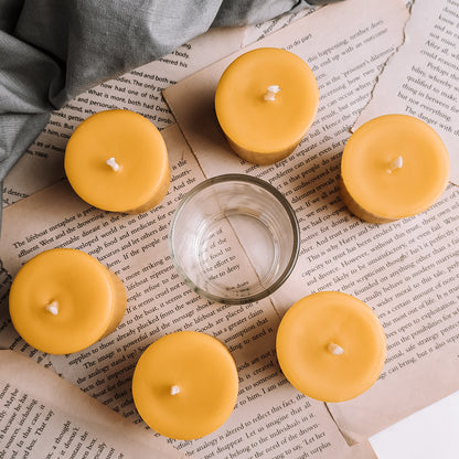 Beeswax Votive candle, bee zero waste, candles,  pray candles, yoga candles