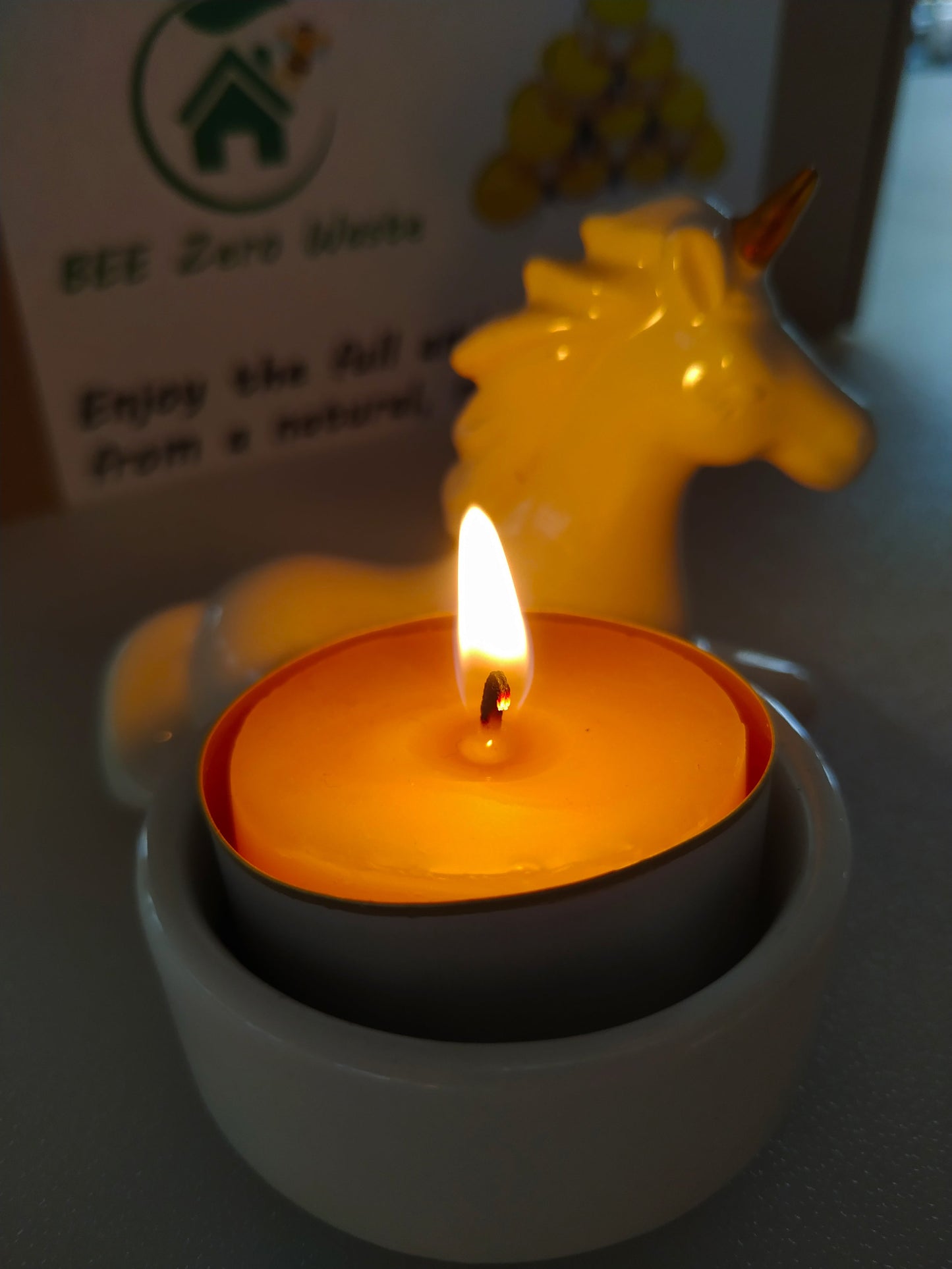 Beeswax tealights, Hand poured in the UK, natural tea candles, 100% beeswax-various packs & refills - BEE Zero Waste